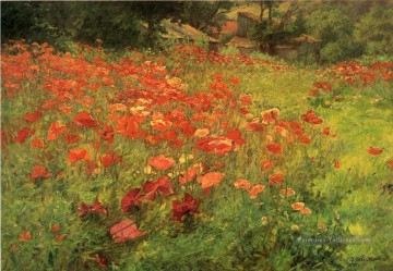 Dans Poppyland John Ottis Adams Paysage Peinture à l'huile